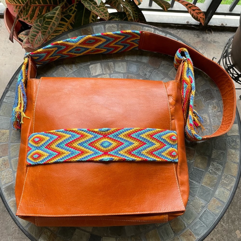 Colombian Wayuu Genuine Leather Bag